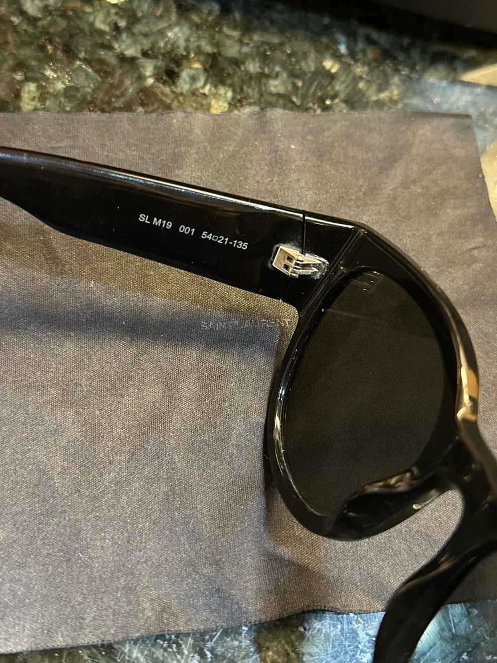 AUTHENTIC Saint Laurent Black Cat-Eye Sunglasses SL M19